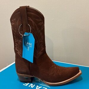 Lane Santaga Suede Cowboy Boots